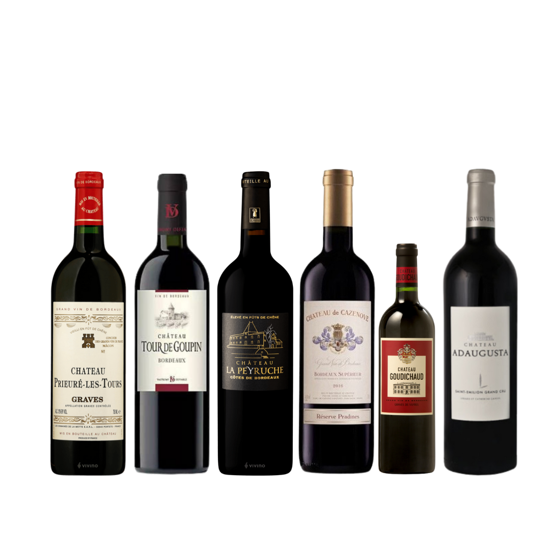 5 Bottles French Bordeaux Wine Bundle at Only $138 Top-Up $48 for Chateau Adaugusta Saint Emilion Grand Cru 2016 (UP $68)