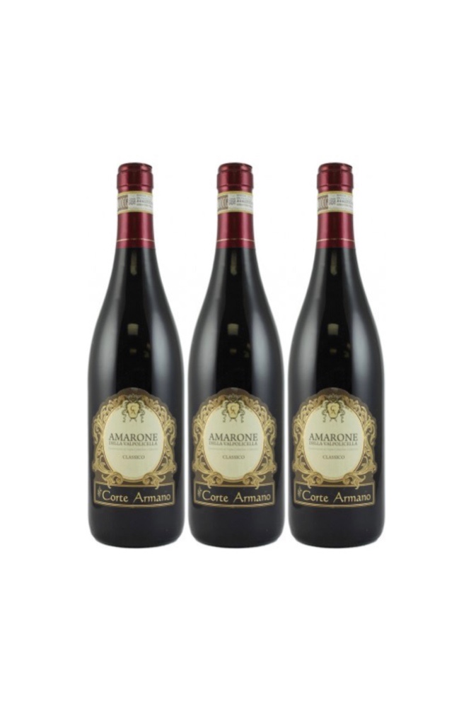 Purchase 3 bottles of Corte Amarno Amarone della Valpolicella DOCG 2015 and Free Set of 6 Wine Glass worth $90