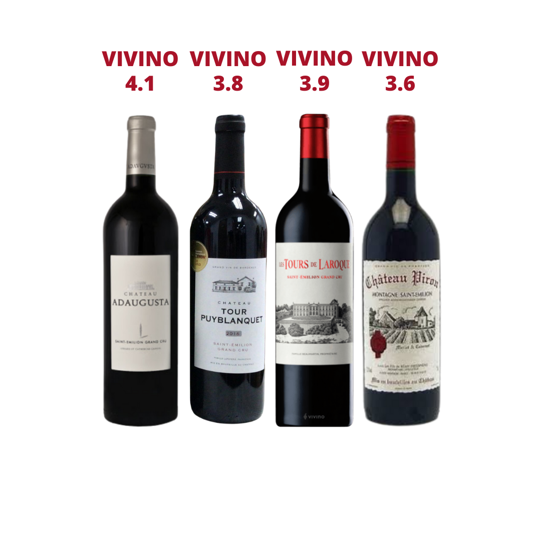 Discover 4 Exclusive French Saint Emilion Grand Cru Wine With FREE Delivery At Only $168