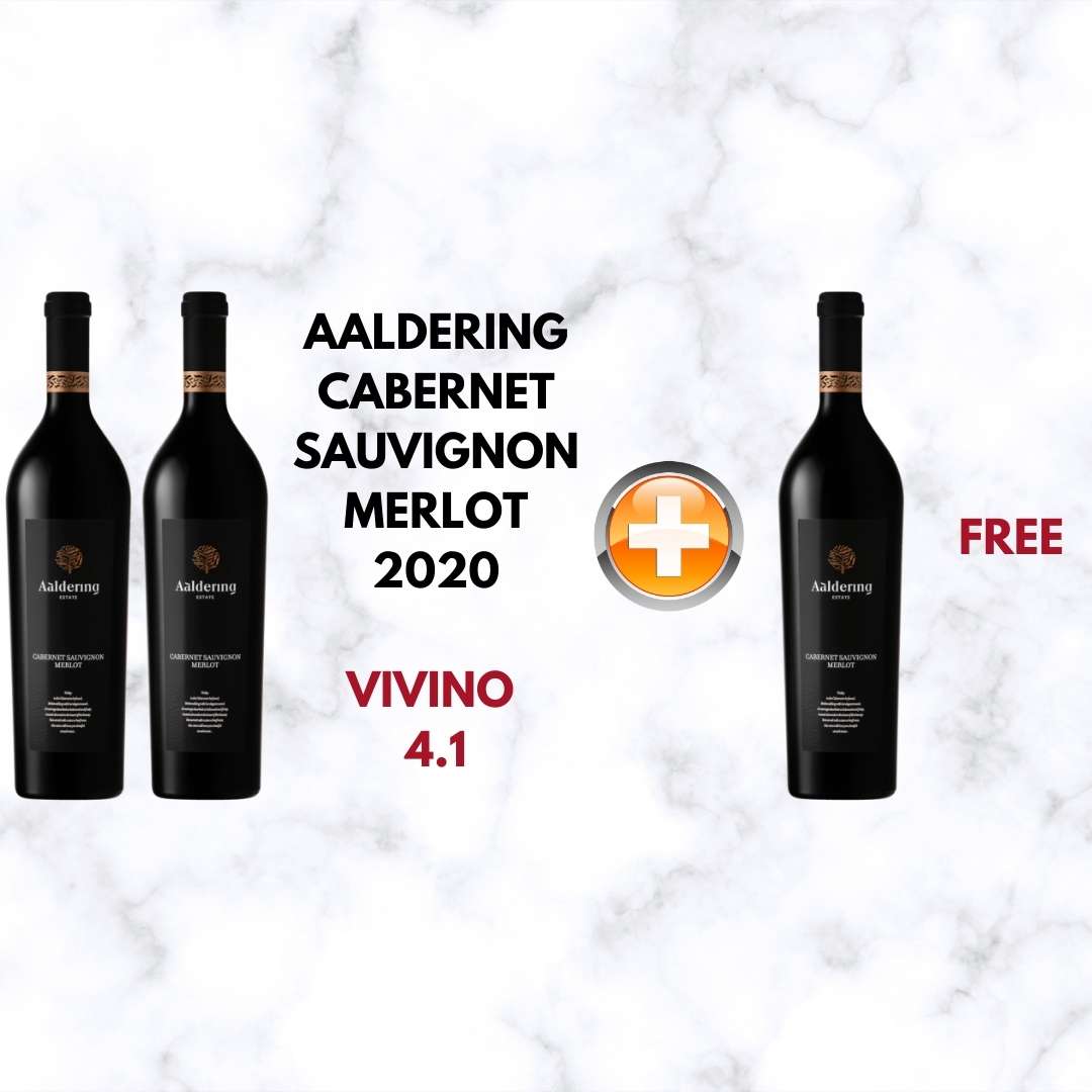 Buy 2 Bottles of Aaldering Cabernet Sauvignon Merlot 2020 and get 1 bottle worth $42 FREE at only $84