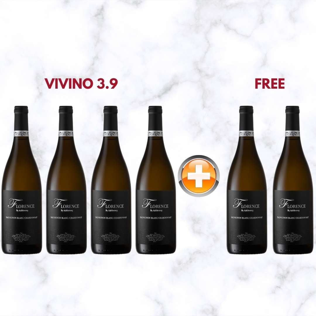 Buy 4 Bottles of Aaldering Florence White Wine at $120 and get 2 bottles worth $60 FREE