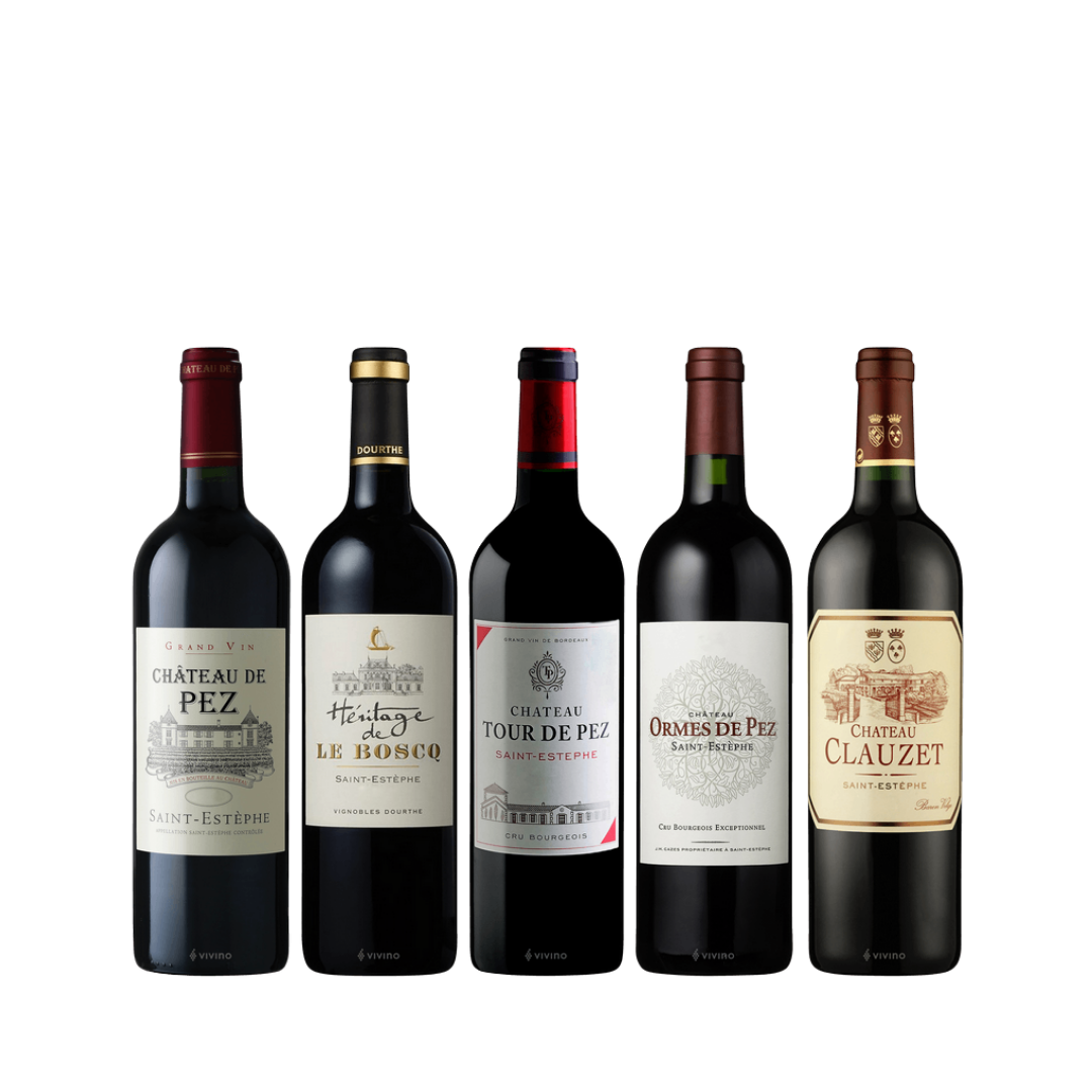 Purchase 5 Bottles Of Saint Estephe Red Wine At $340.40 (15% OFF)