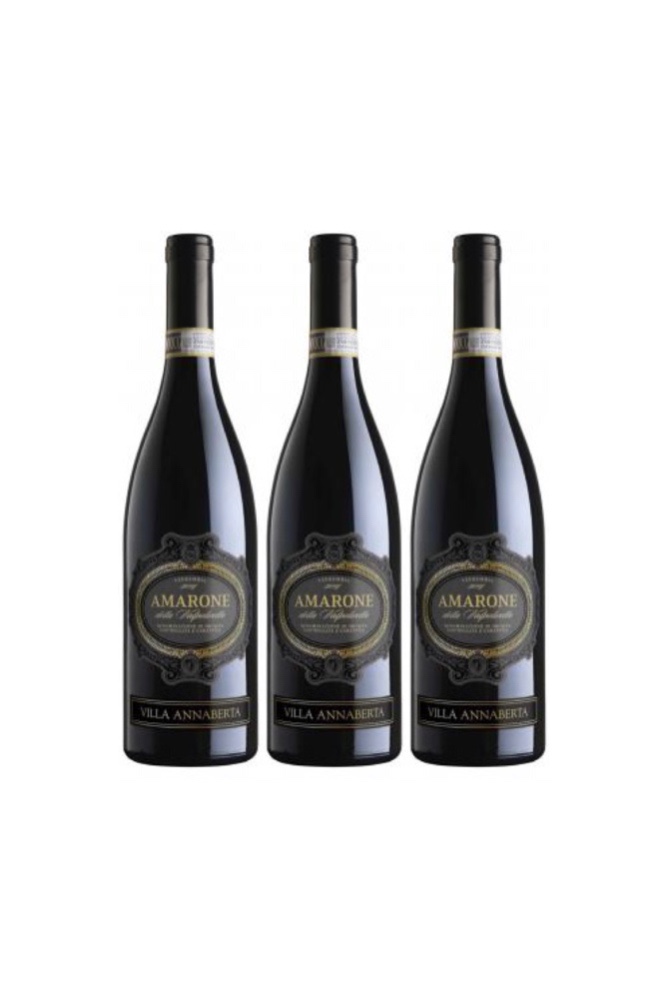 Amarone Special - 3 Bottles of Villa Annaberta Amarone della Valpolicella DOCG 2017 and get FREE WALA Wine Glass