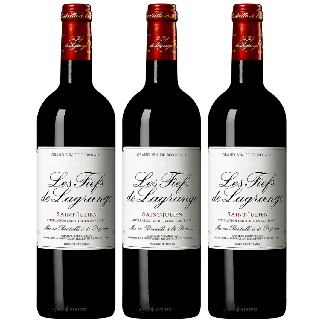Buy 3 Vintages of Chateau Lagrange Les Fiefs De Lagrange Saint-Julien at $232