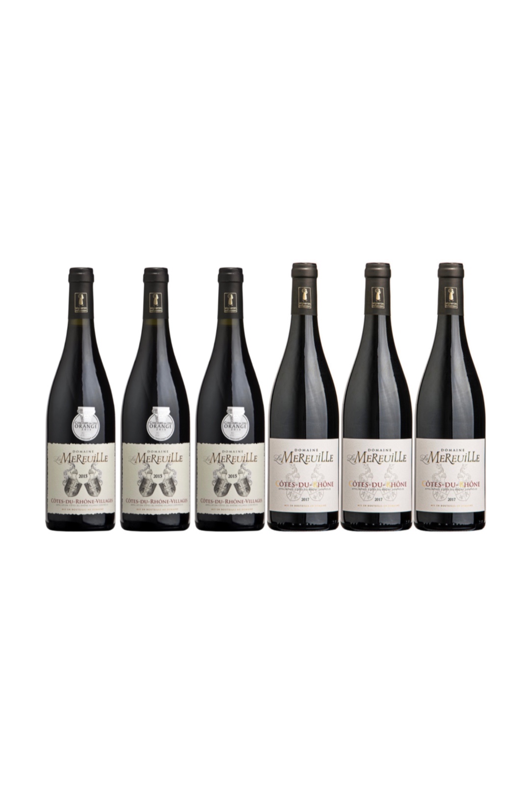 6 Award Winning Cotes Du Rhone Rouge and Village From Mereuille at only $180