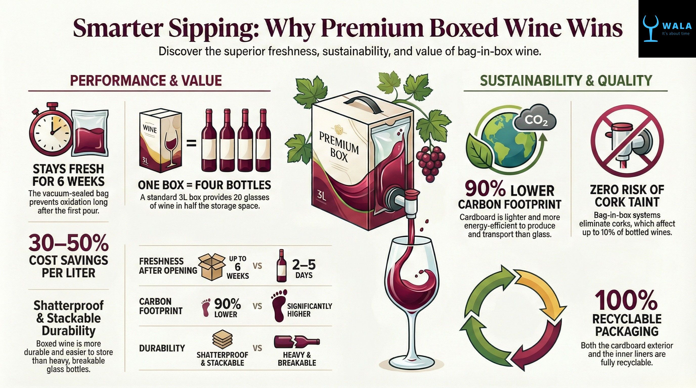 Wine In A Box And Tube