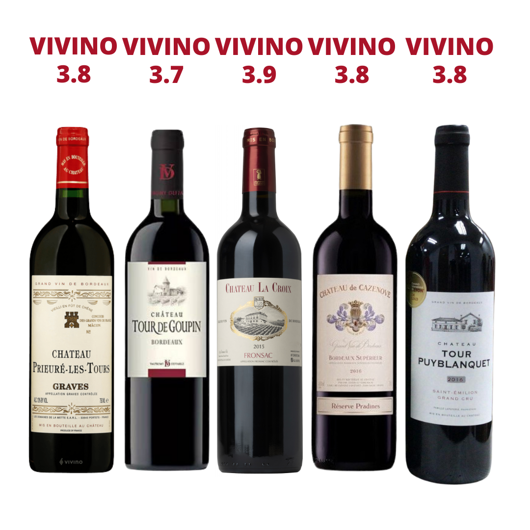 4 Bottles French Bordeaux Wine Bundle at Only $120 Top-Up $42 for Chateau Tour Puyblanquet Saint Emilion Grand Cru 2016 (UP $48)