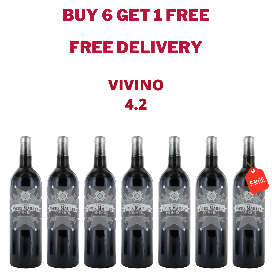 Purchase 6 Bottles Of Chateau Vieux Maillet Pomerol 2015 At $588 And Get FREE Bottle !