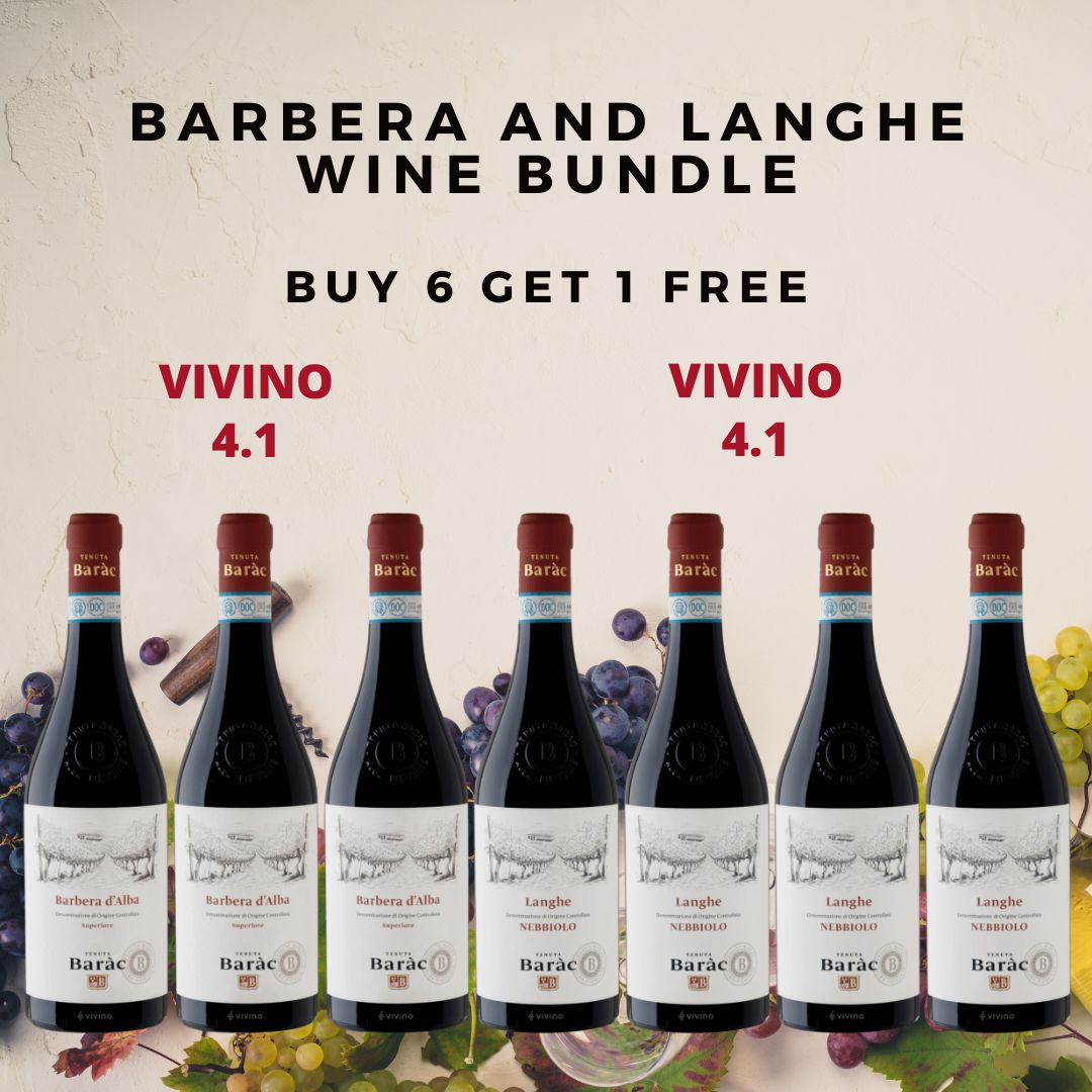 【Barbera and Langhe Wine Bundle】6 Bottles of Italian Barbera & Langhe Wine At $288 And Get A FREE Langhe