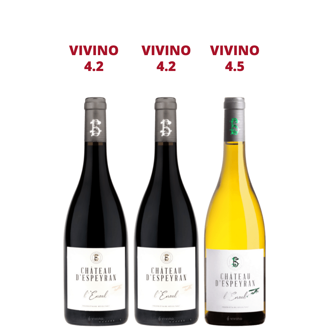 3 Bottles of Domaine d'Espeyran L'Envol Costieres (2 Red + 1 White) At $108