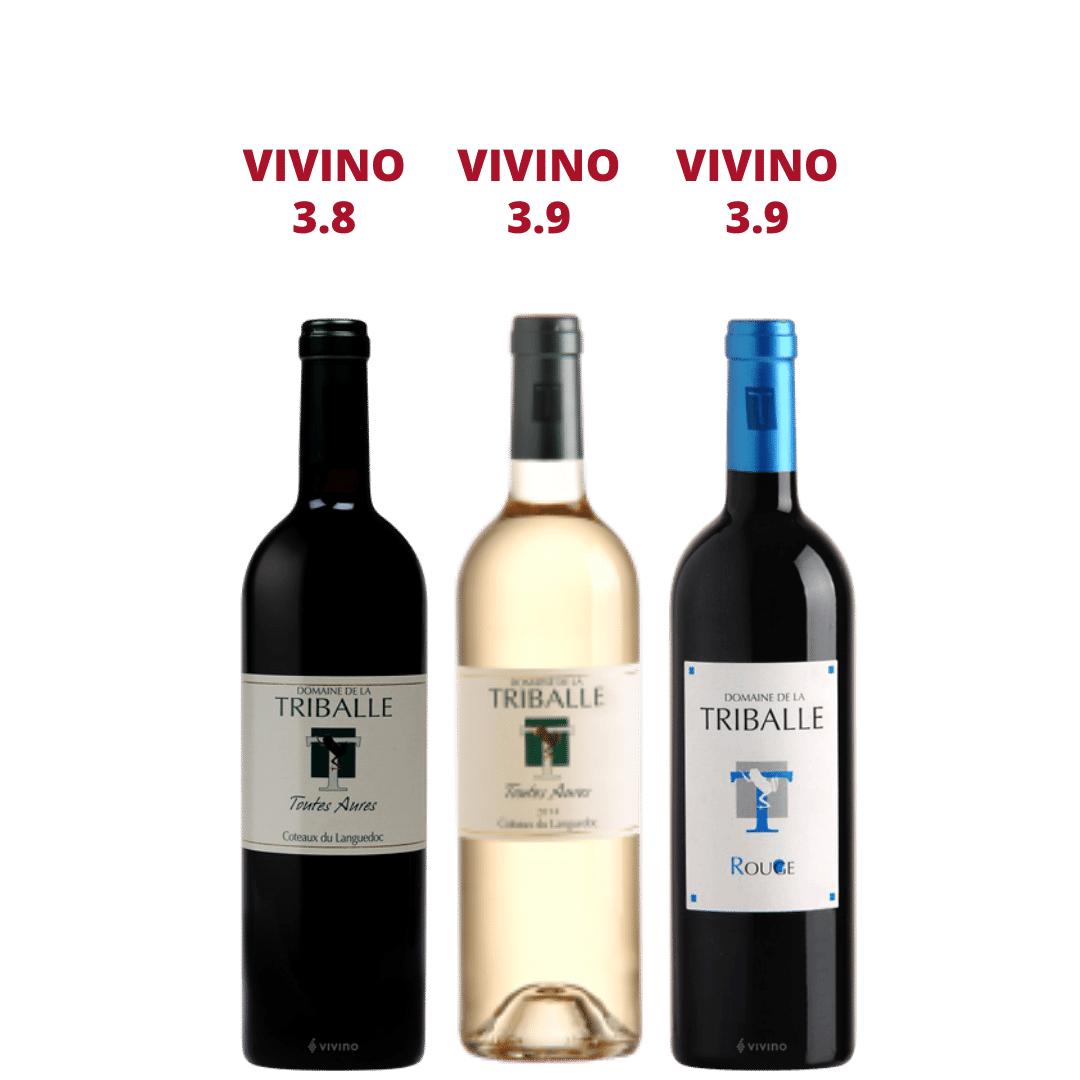3 Bottles of La Triballe Mixed ( 2 Red + 1 White) At $108