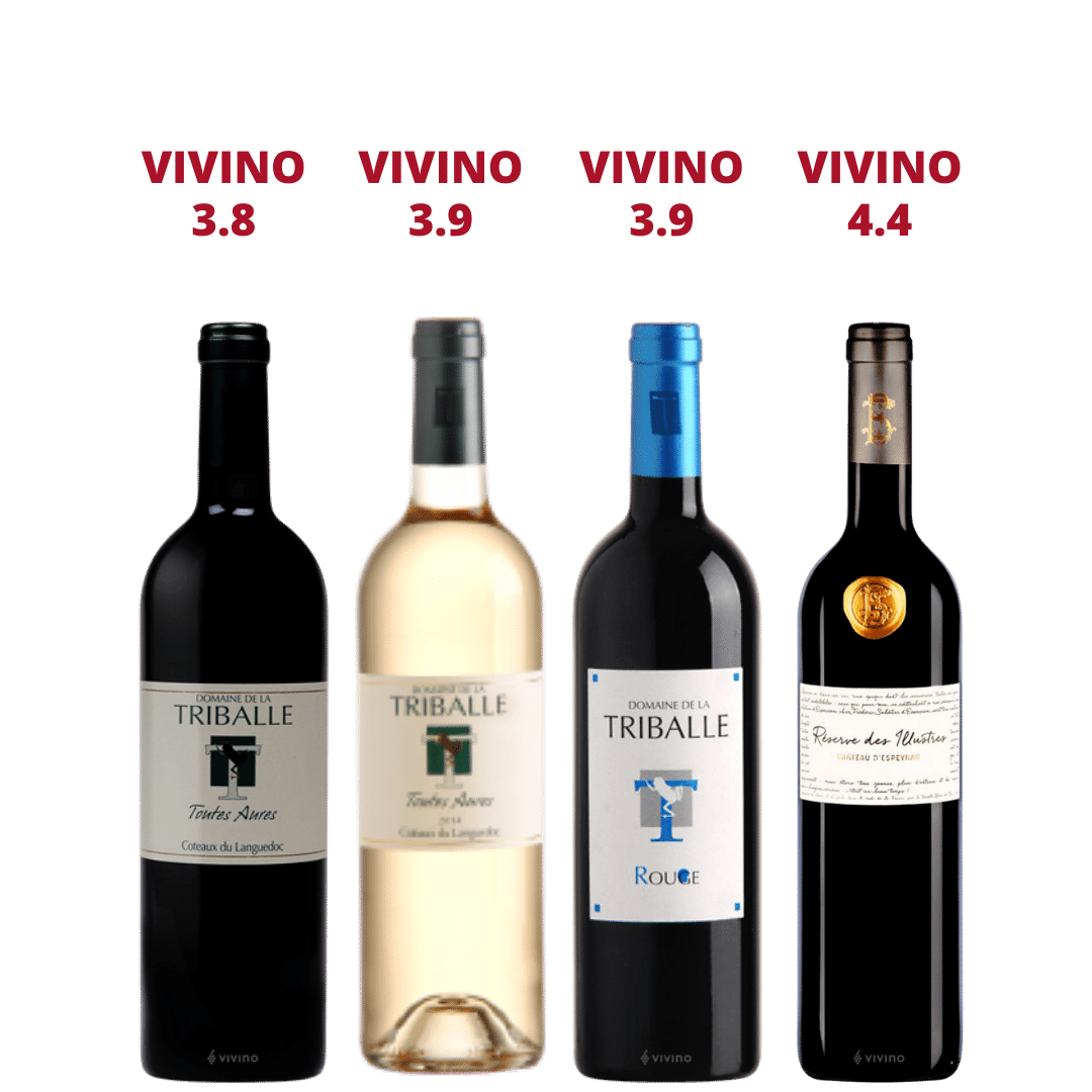 3 Bottles of La Triballe Mixed ( 2 Red + 1 White) At $108 Top-Up $49.90 for Domaine D'Espeyran Reserve Des Illustres worth $59.90