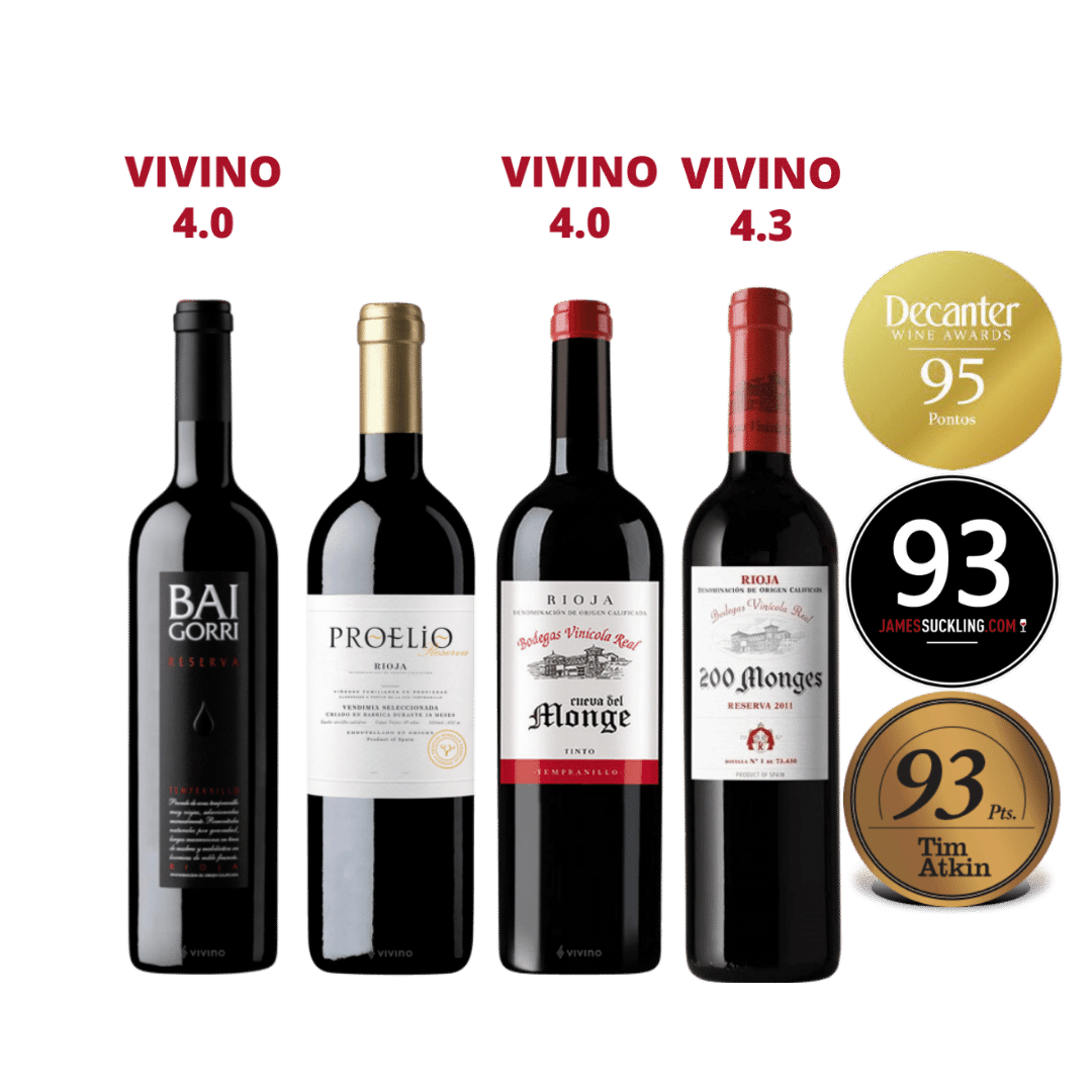Spanish Wine Tasting Bundle At $139 Top-Up $79.90 for Vinicola Real 200 Monges Rioja Reserva 2012