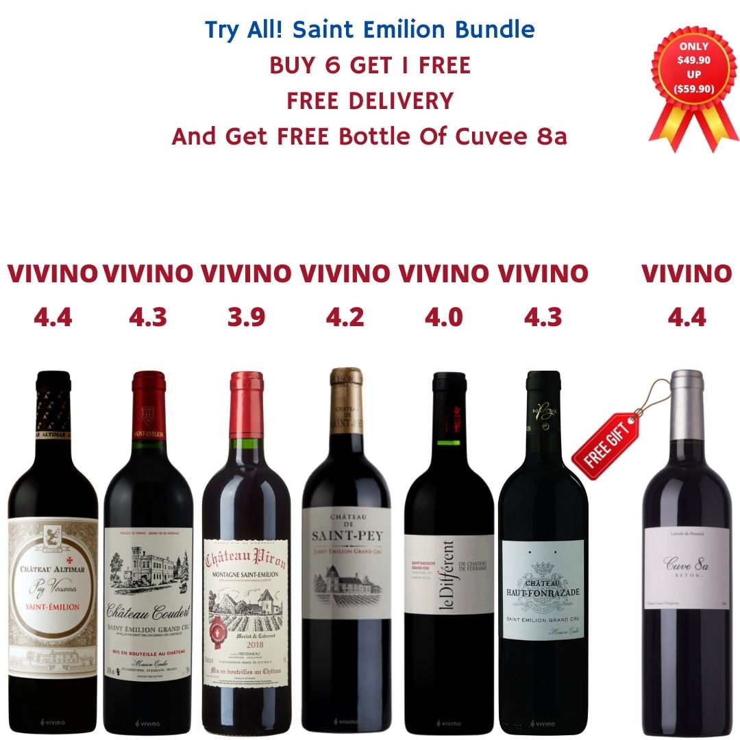 Try All! Saint Emilion Bundle At Only $299.40 (克里奈酒庄 波美侯)