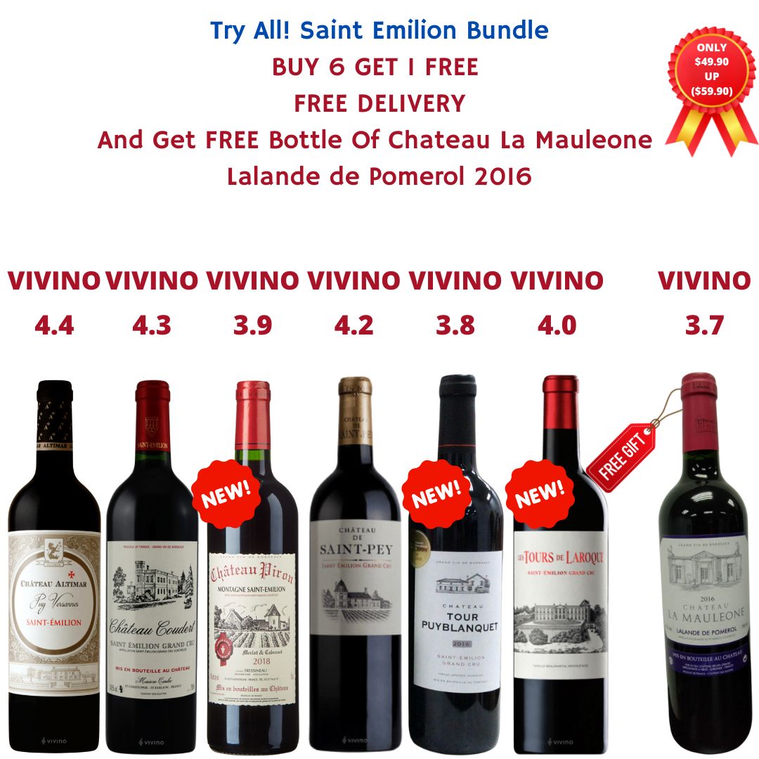 Try All! Saint Emilion Bundle At Only $299.40