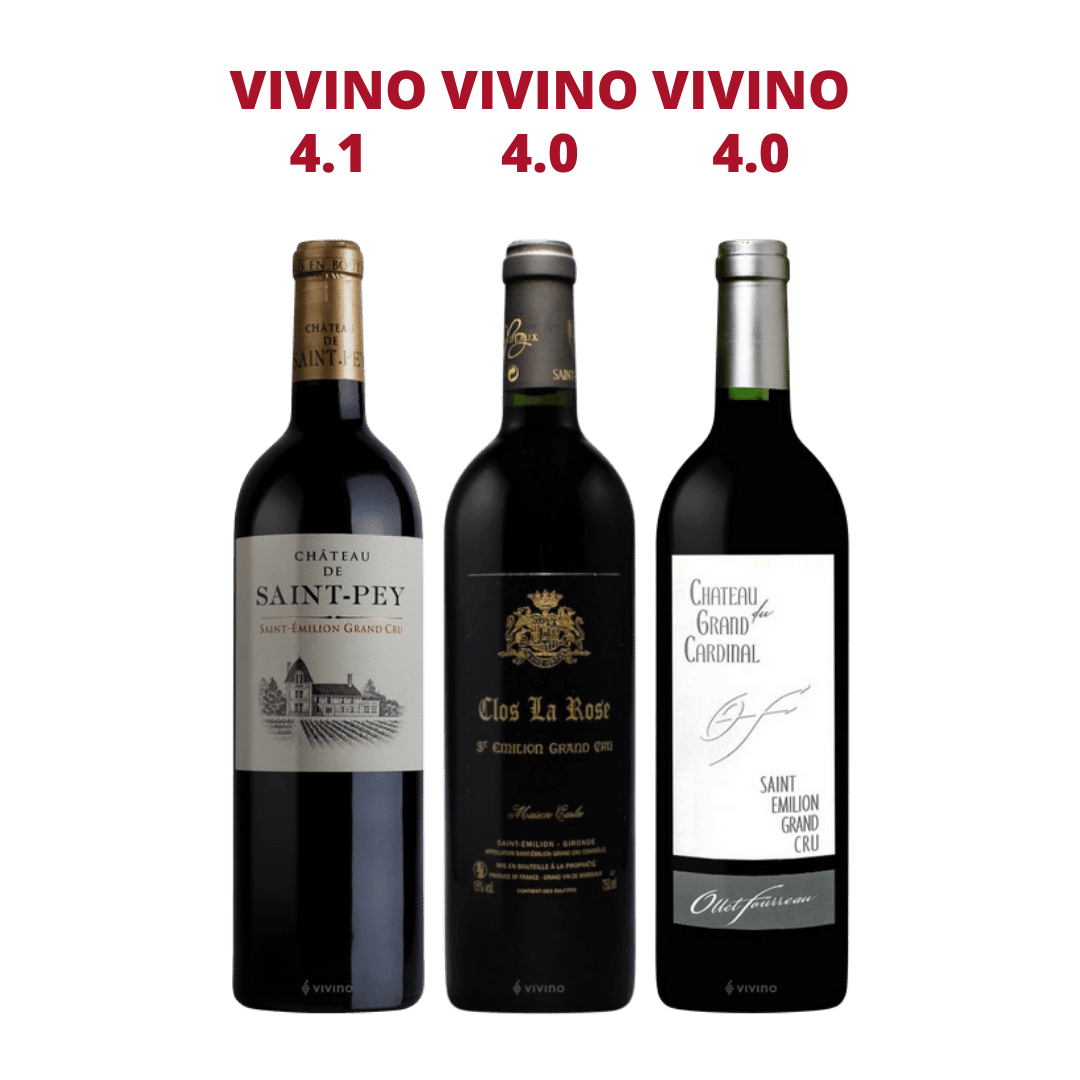【Bundle A】3 Bottles of Saint Emilion Wine At $158