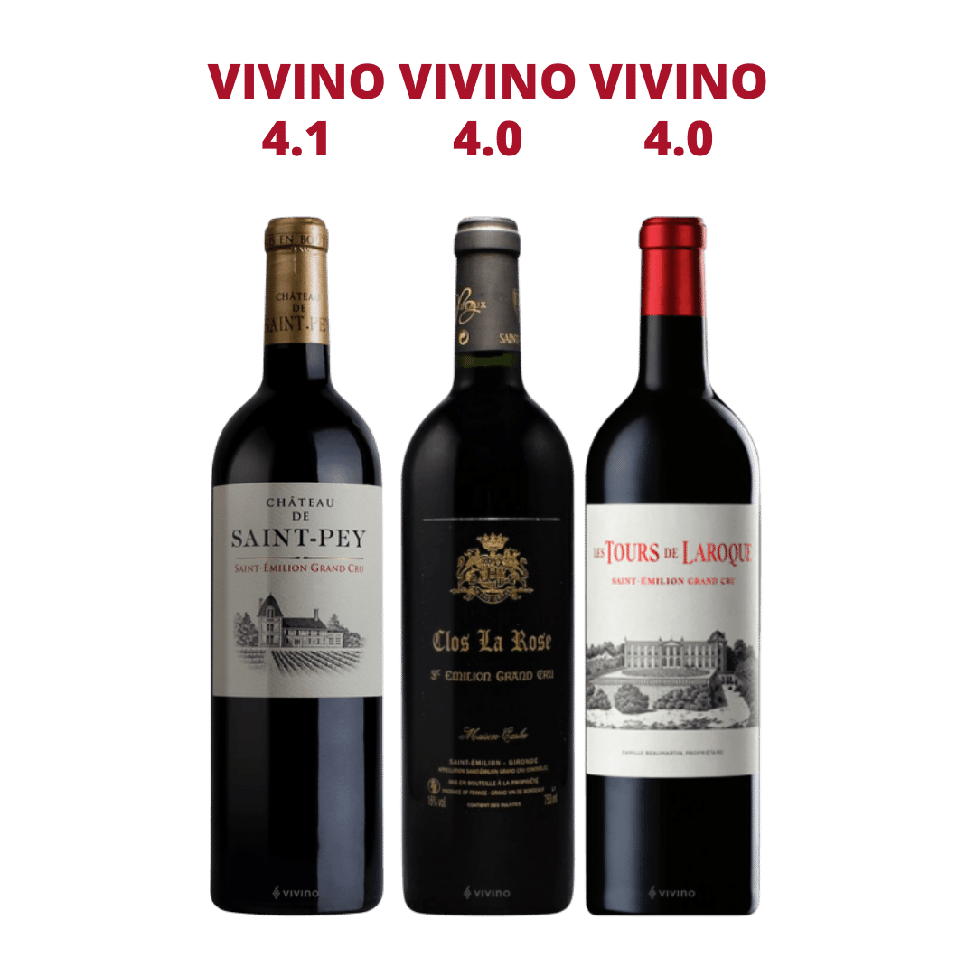 【Bundle C】3 Bottles of Saint Emilion Wine At $158