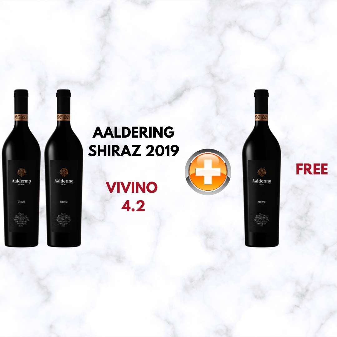 Buy 2 Bottles of Aaldering Shiraz 2019 and get 1 bottle worth $42 FREE at only $84