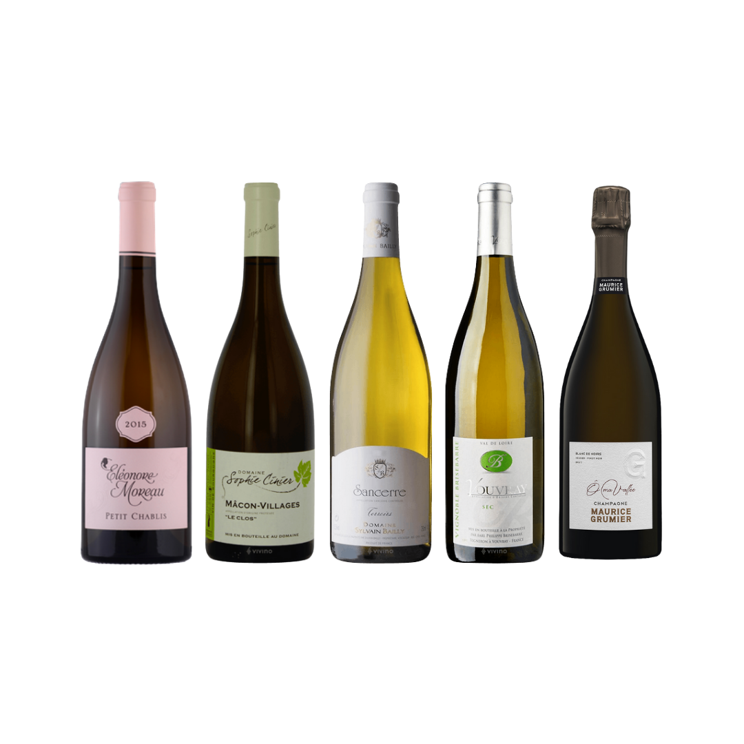 【Discovery White Wine Collection】 From Loire Valley and Burgundy At Only $128 And Top Up $48 for a bottle of Champagne