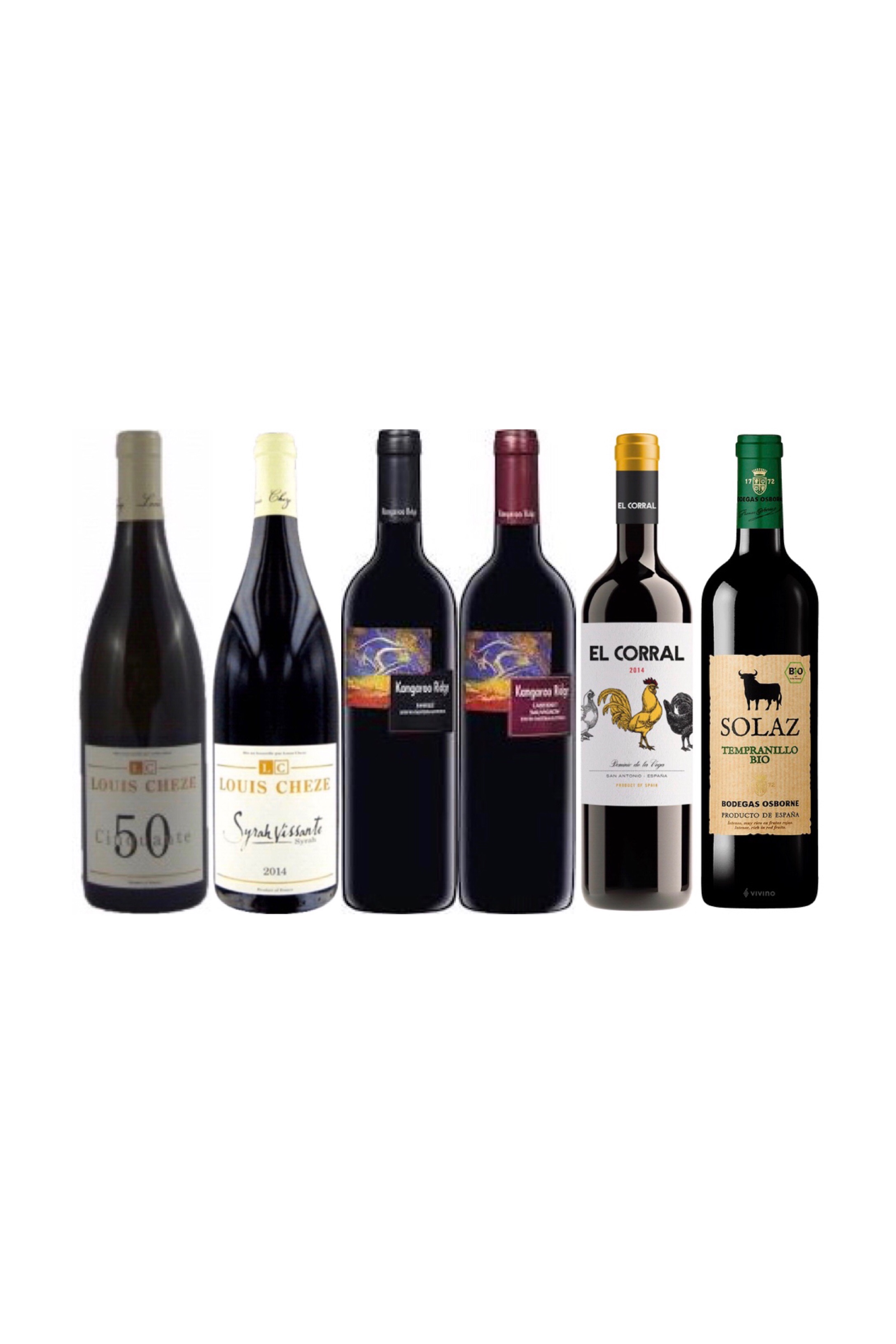 Australian, French and Spanish Wine Tasting Bundle It's