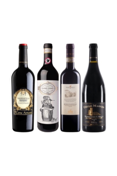 4 Premium Italian Red Wine Tasting Bundle with a free wine Chiller (worth $199) at only $368