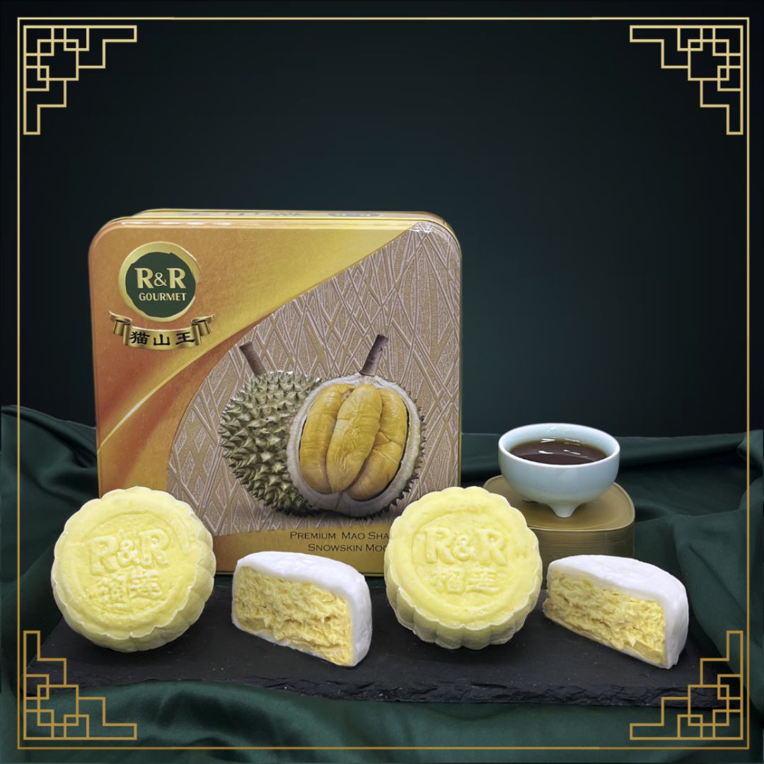 R&R Durian Handmade Mao Shan Wang Durian Mooncake (4 pcs/125g each)
