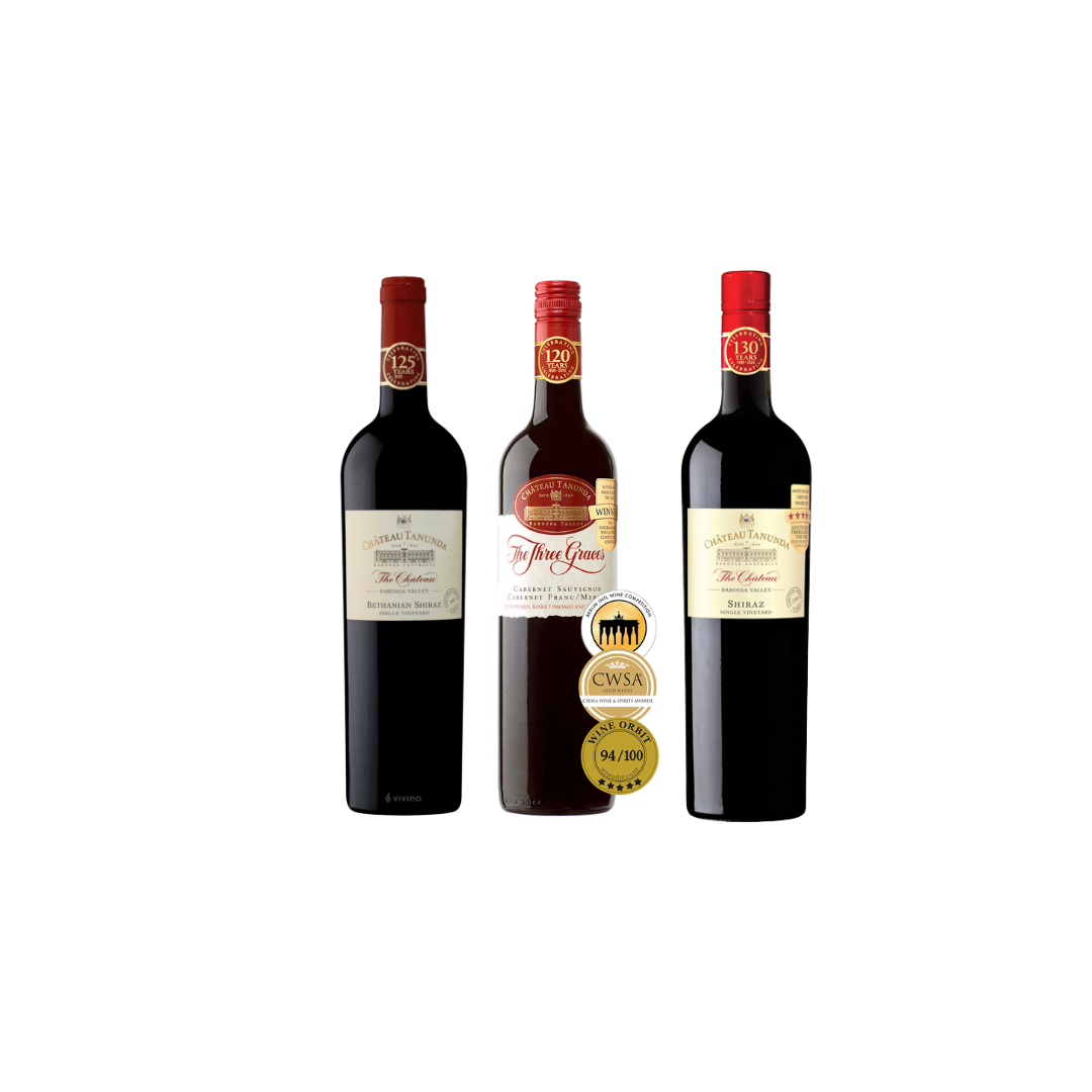 【Discovery Collection Wine Bundle】3 Bottles of Chateau Tanunda Single Vineyard at Only $168