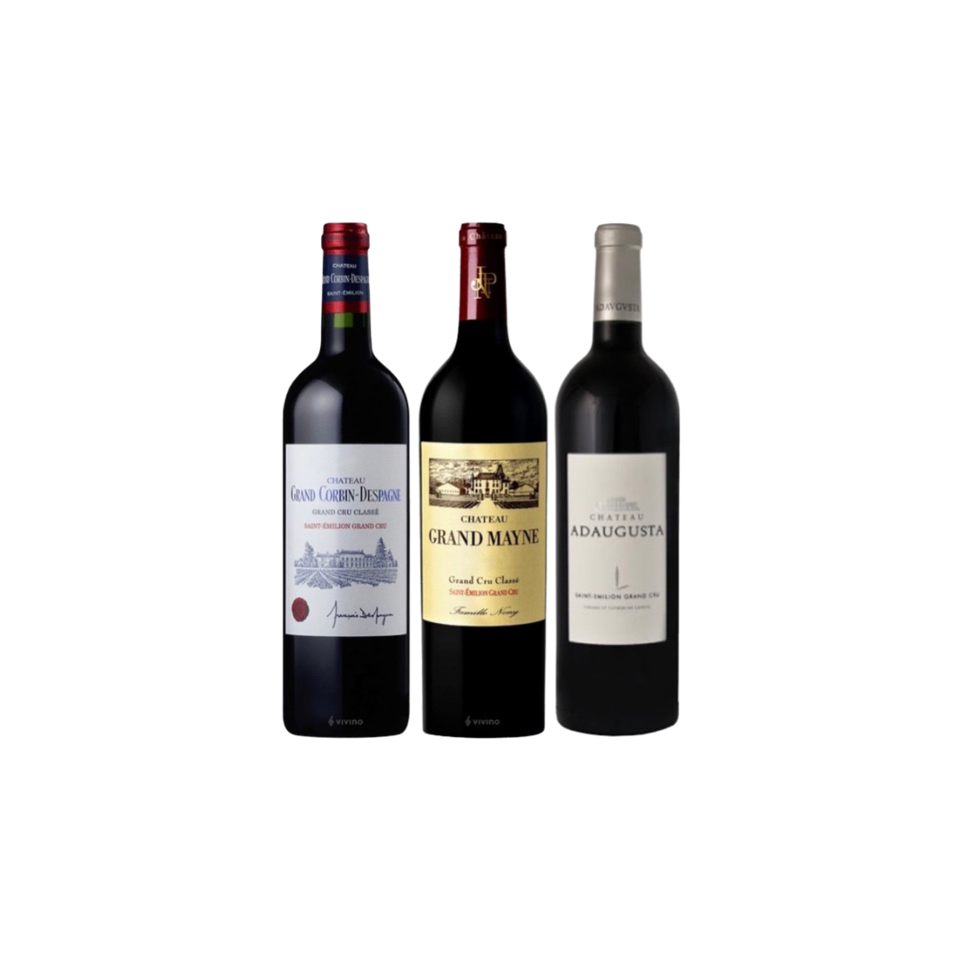 3 Bottles of Saint Emilion Red Wine at Only $264 And Get FREE Wine Glass