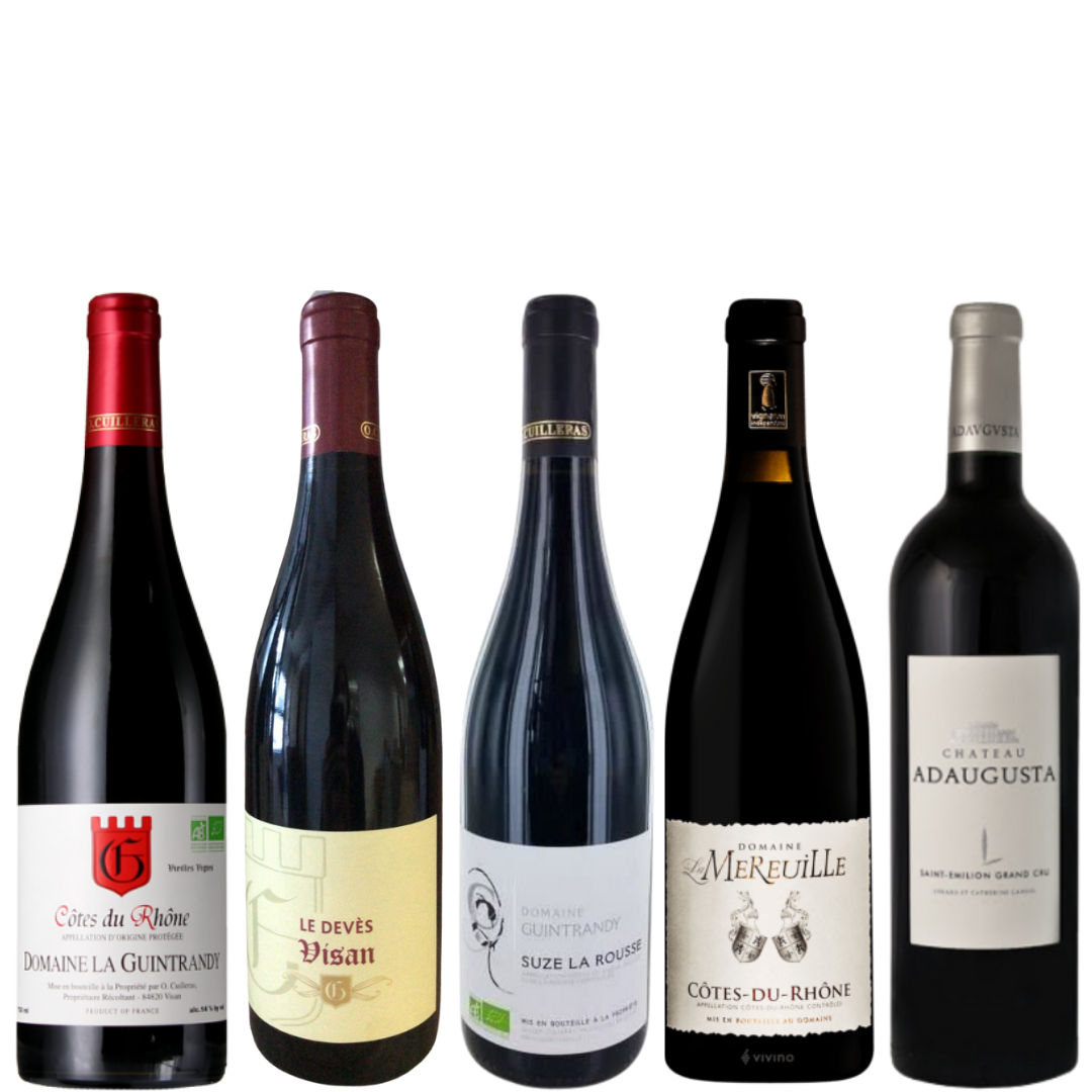 Cotes Du Rhone Wine Bundle at $108 Top-Up $48 for Chateau Adaugusta Saint Emilion Grand Cru 2016 (UP $68)