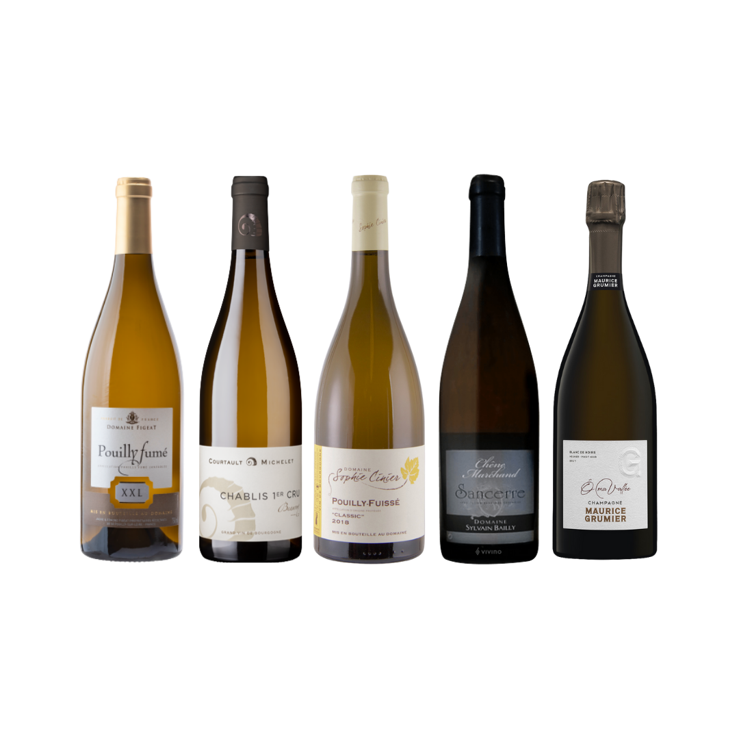 【Premium White Wine Collection】 From Loire Valley and Burgundy At Only $168 And Top Up $48 for a bottle of Champagne