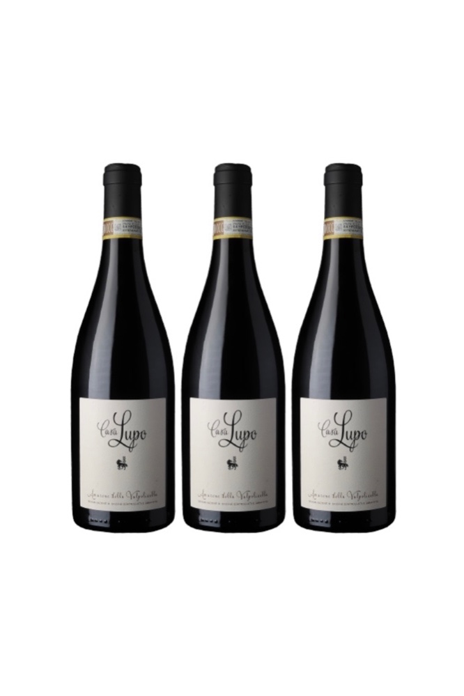 Amarone Special - 3 Bottles of Casa Lupo Amarone della Valpolicella DOCG 2016 and get FREE 750ml WALA Wine Glass
