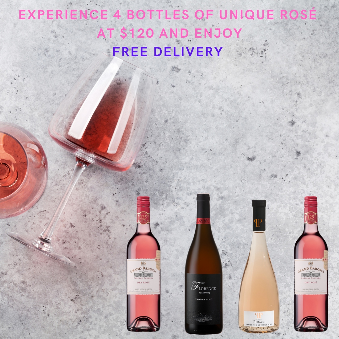 Experience 4 Bottles of Unique Rose at $120 and Enjoy Free delivery