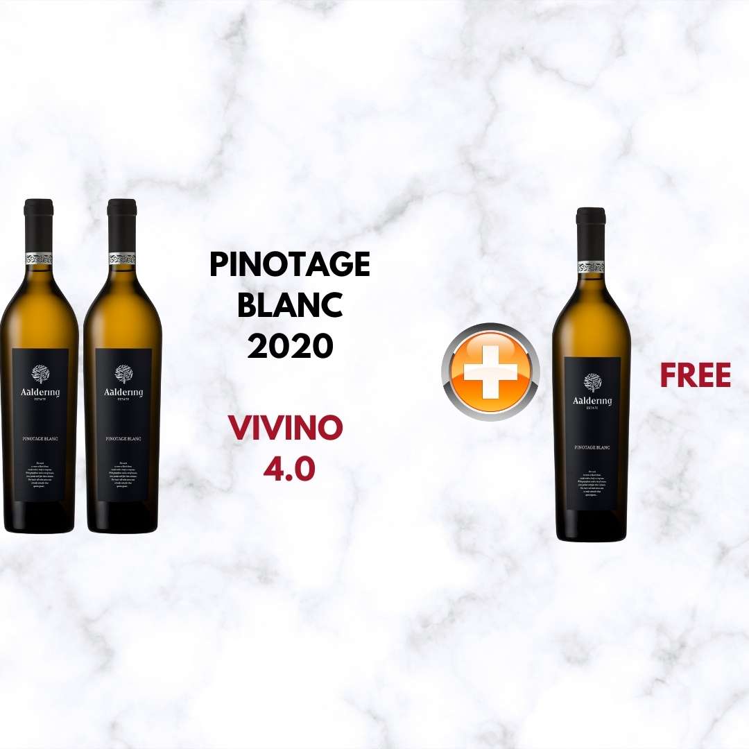 Buy 2 Bottles of Aaldering Pinotage Blanc 2020 at $84 and get 1 bottle worth $42 FREE