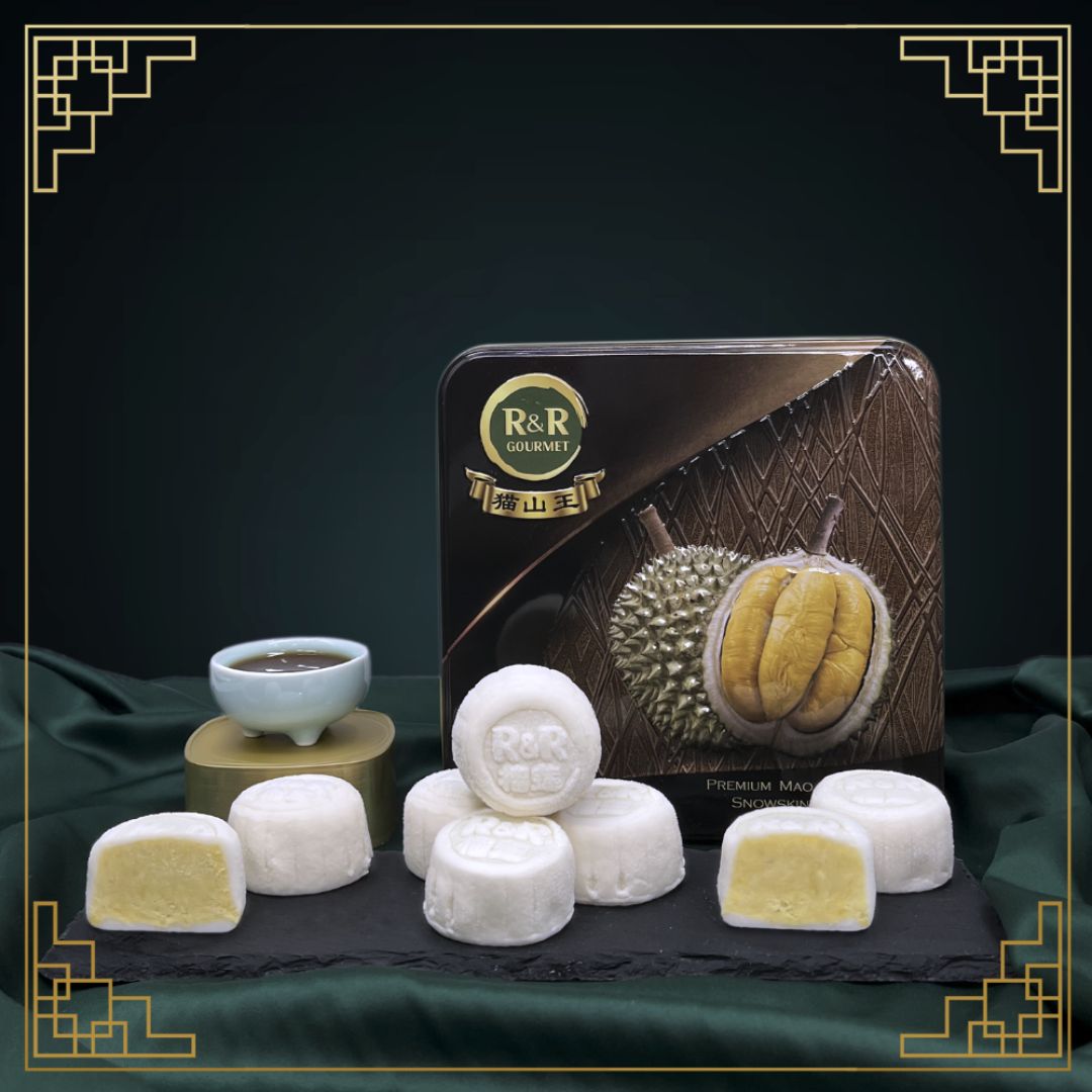 R&R Durian Mao Shan Wang Durian Mooncake (8 pcs/50g each)