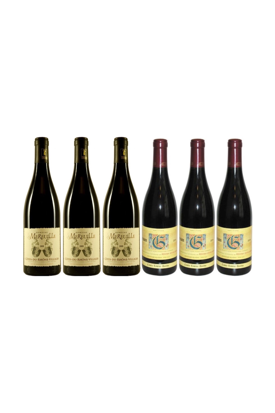 6 Bottles of Cotes Du Rhone From Mereuille and Guintrandy at only $150