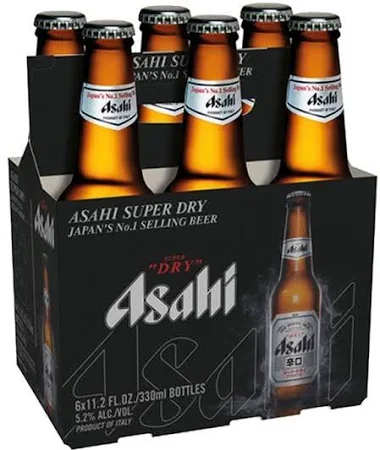 Asahi Super Dry 330ml Pint - 6 Bot