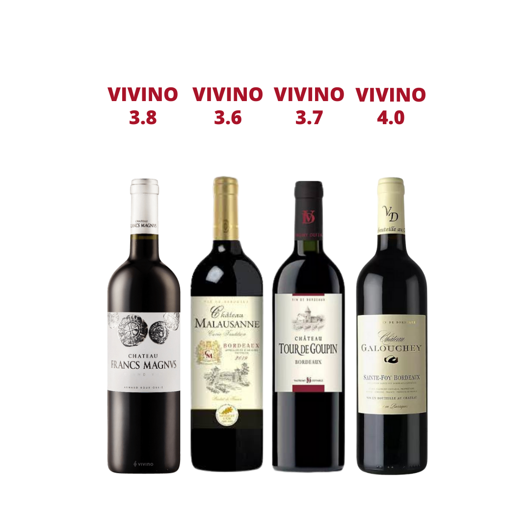 Discover 4 Exclusive French Bordeaux With FREE Delivery at only $108