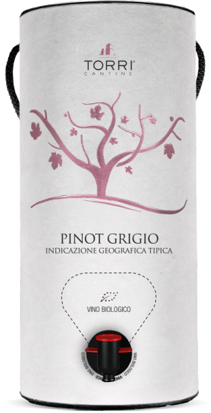 TORRI CANTINE BiB VTP TUBE PINOT GRIGIO T.DI CHIETI IGT BIO LT.3 / 2024 