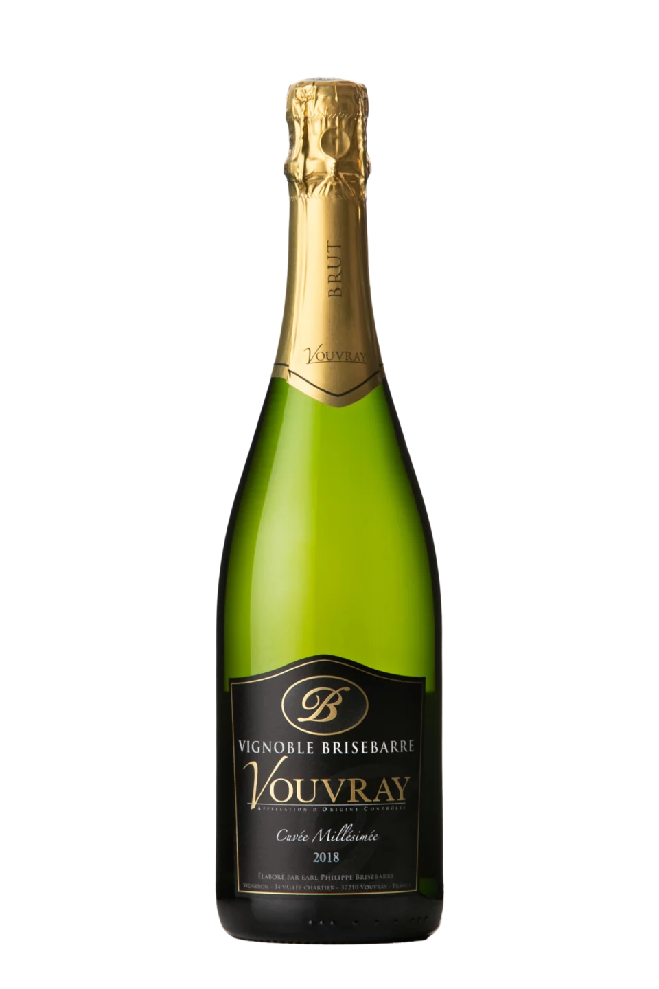 Vignoble Brisebarre Cuvée Millesimée Vouvray Brut 2018