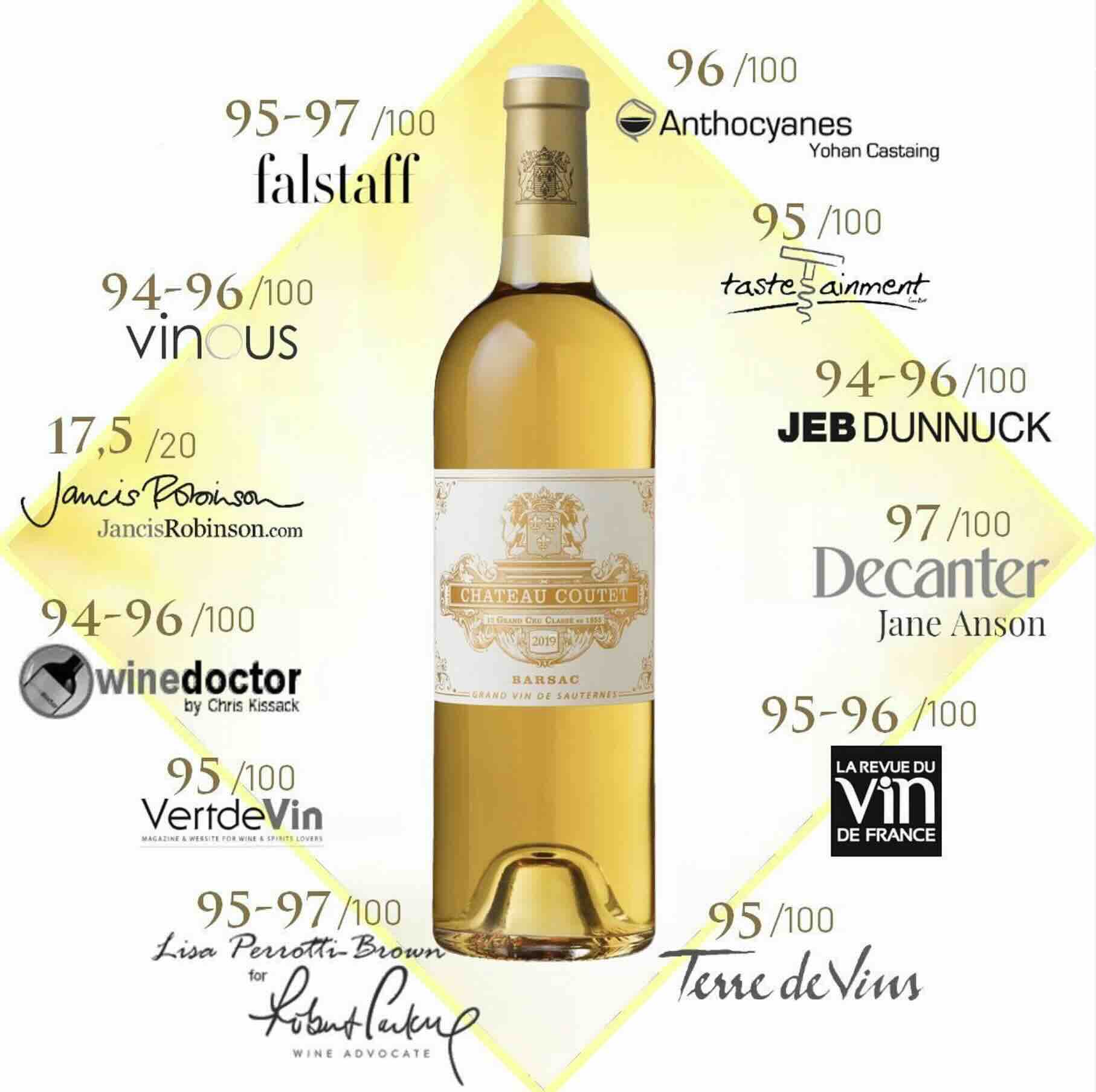 Château Coutet Sauternes Barsac (Premier Grand Cru Classé) 2019