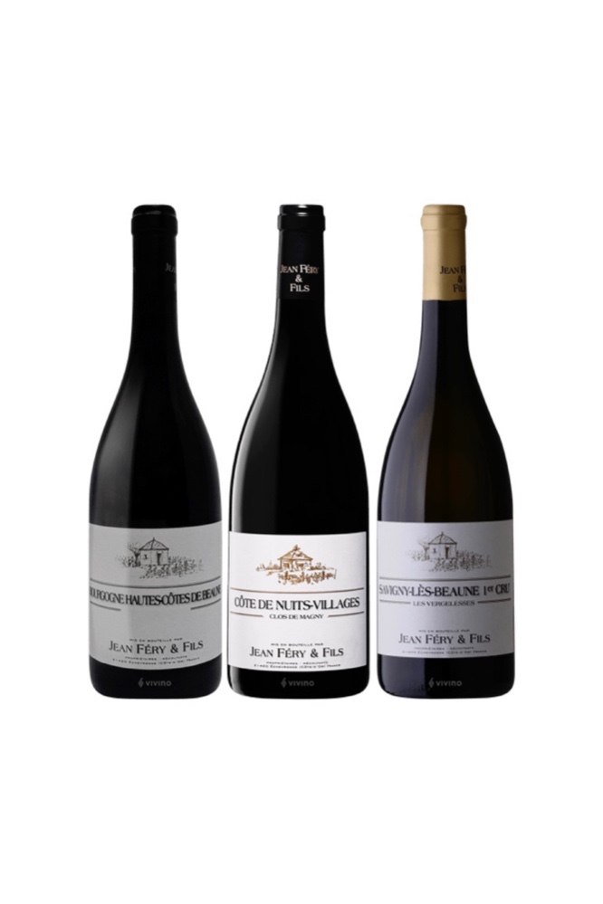 Jean Féry & Fils Award Winning Burgundy Red Wine Bundle B With One Premier Cru - 3 Bottles At Only $148 (UP$194)
