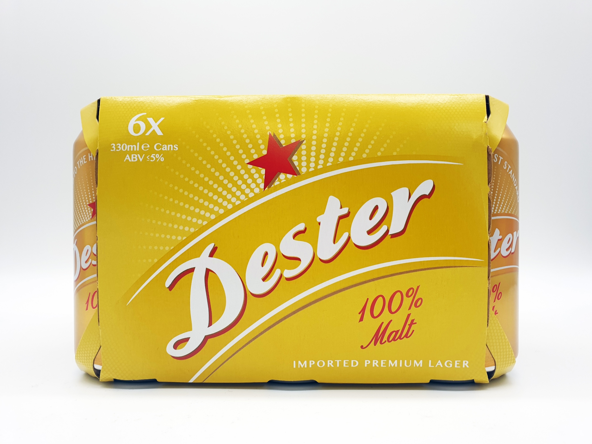 Dester Gold 100% Malt Can Beer (6 cans x 330ml)