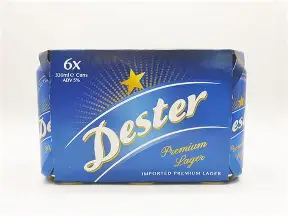 Dester Premium Lager Beer 330ml - 6 Cans