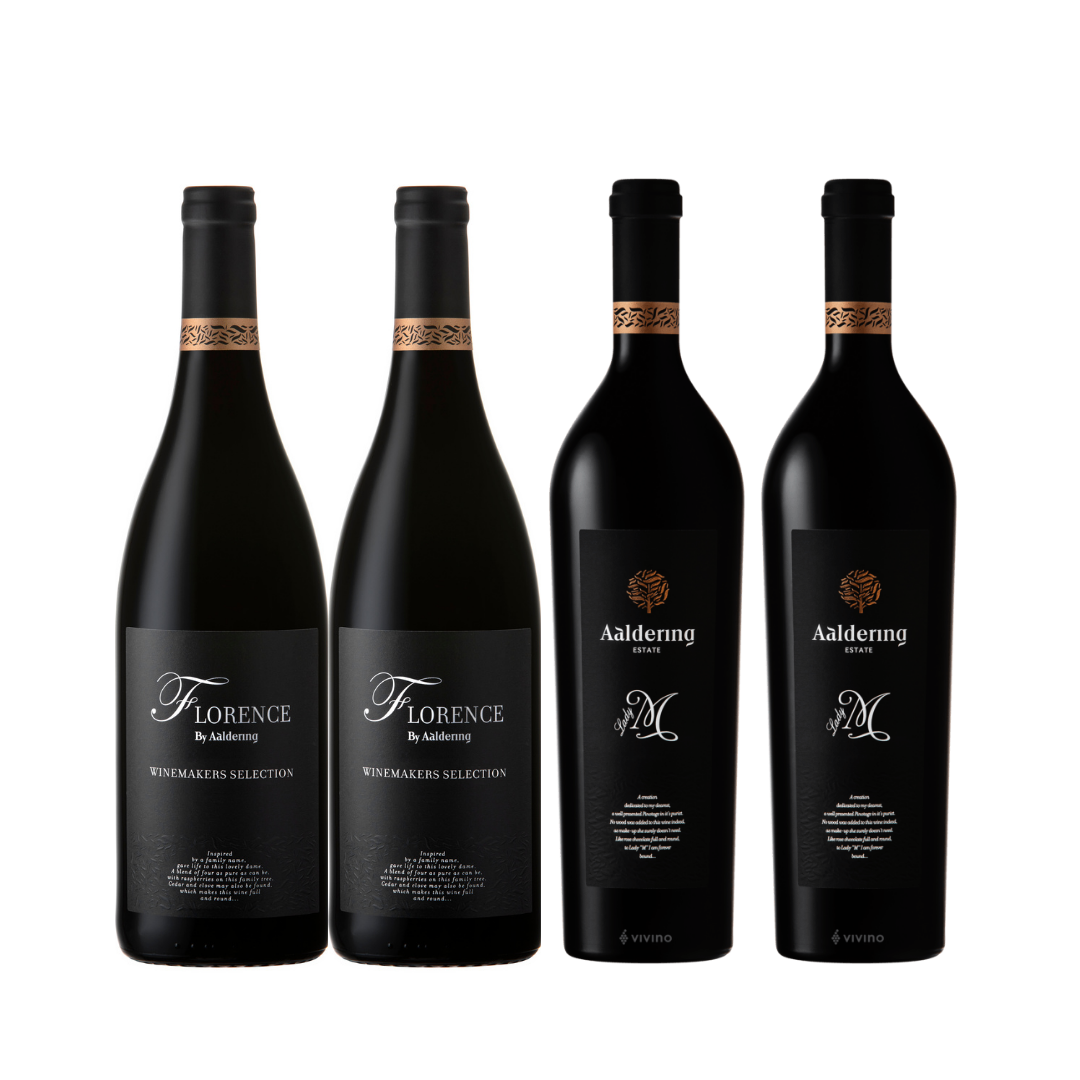 Purchase 4 Bottles of Aaldering (2 Florence + 2 Pinotage) at only $108