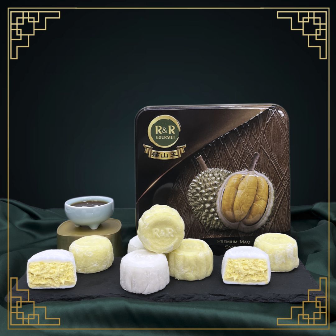 R&R Durian Handmade Mao Shan Wang Durian Mooncake (8 pcs/50g each)
