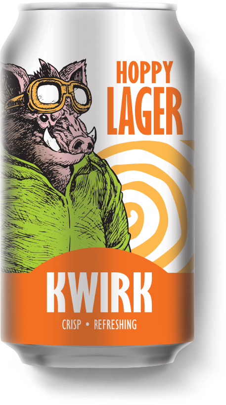 Kwirk Can Hoppy Lager Beer