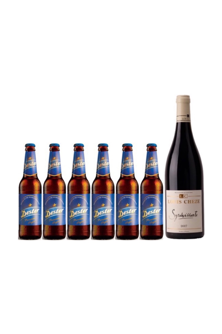 24 bottles of Dester Premium Lager Beer Plus $19.90 for a bottle of French Red wine worth $68!