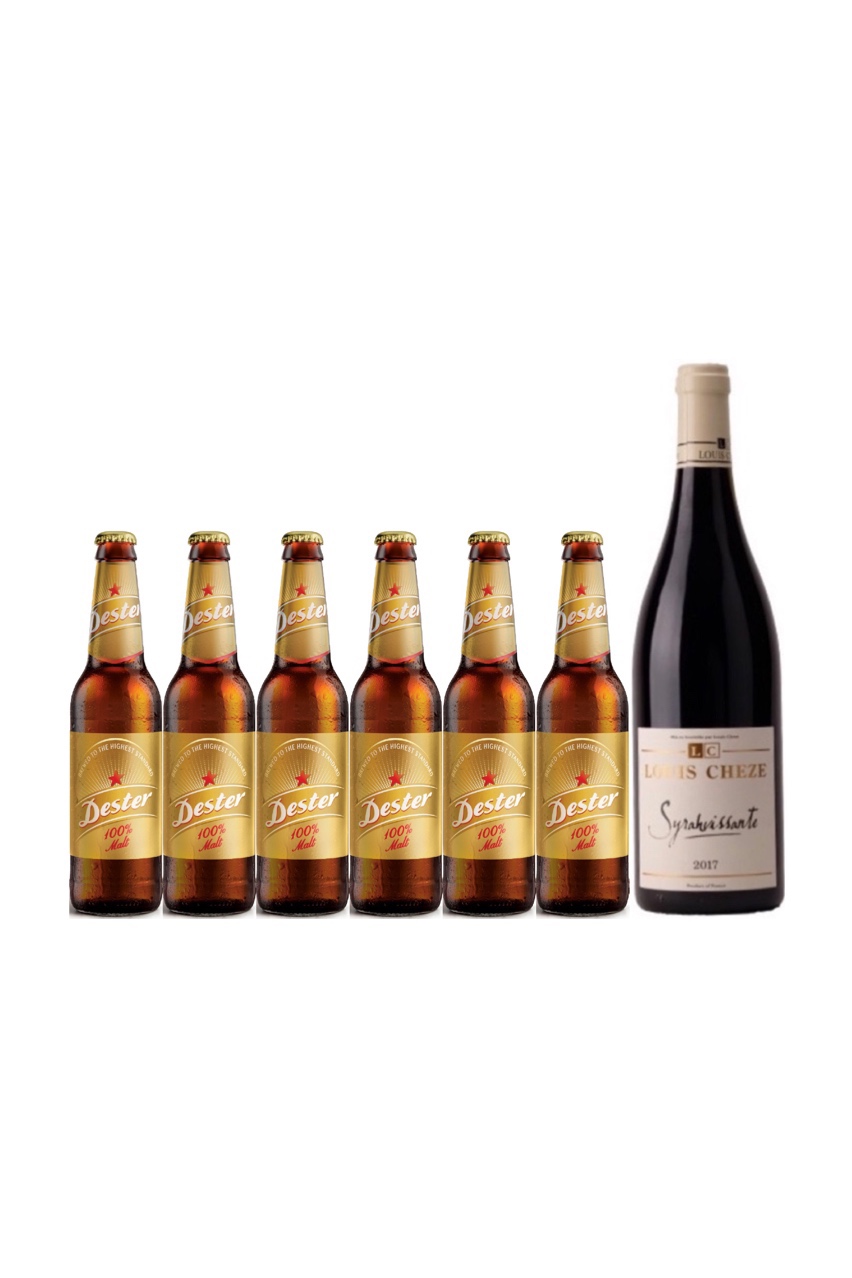 12 bottles of Dester Gold 100% Malt Beer Plus $19.90 for a bottle of French Red wine worth $68!