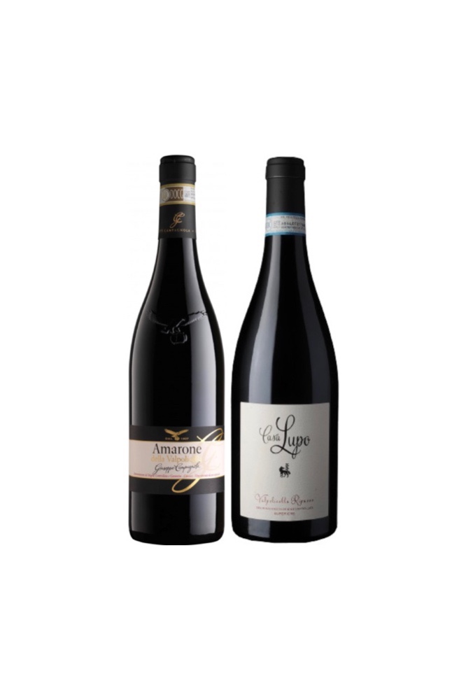 2 Bottles of Italian Wine ( Giuseppe Campagnola Amarone + Casa Lupo Ripasso) at $128
