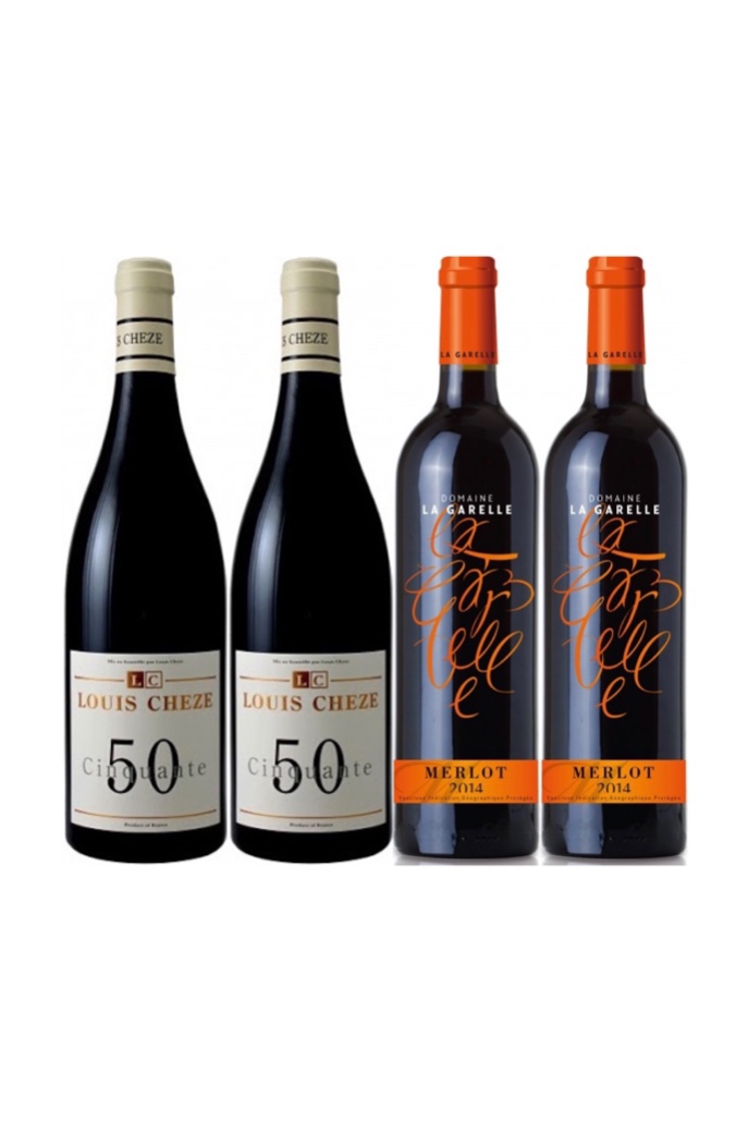 French Red Special! 4 bottles of French red at only $108!